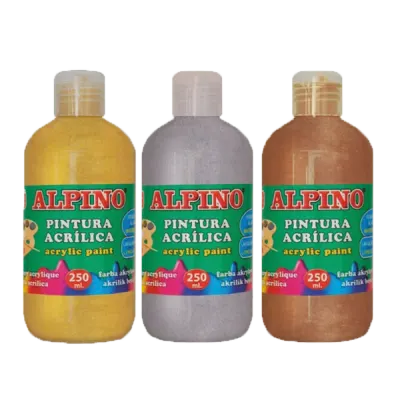 Alpino Akrilik Boya Şişe 250 ML Metalik Bronz DV000134