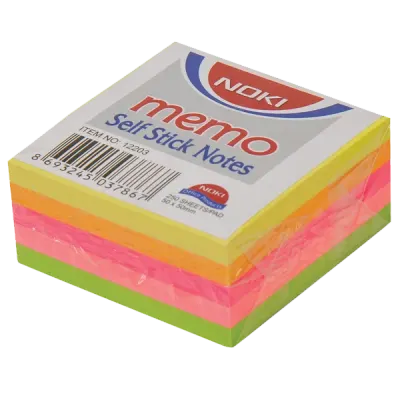 Noki Yapışkanlı Not Kağıdı 50x50 Pastel Küp Bl No:12203