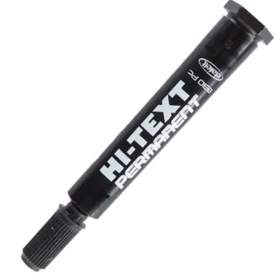 Hi-Text Markör Permanent Kesik Uçlu Siyah 830PC