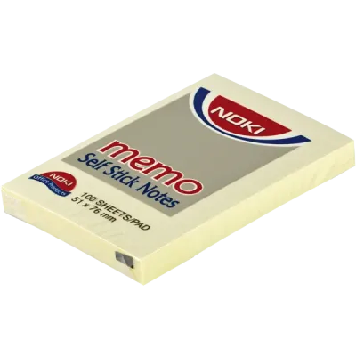 Noki Yapışkanlı Not Kağıdı Memo 100 YP 51x75 Sarı 12006