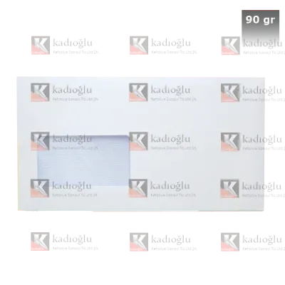 Asil Doğan Diplomat Zarfı Pencereli 105x240 90 GR Silikon AS-1001