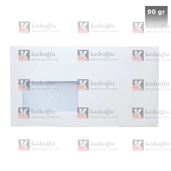 Asil Doğan Diplomat Zarfı Pencereli 105x240 90 GR Silikon AS-1001