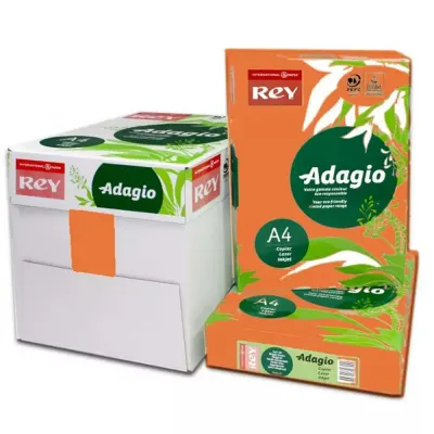 Rey Adagio Renkli Kağıt A4 80 GR Turuncu 21 (K)