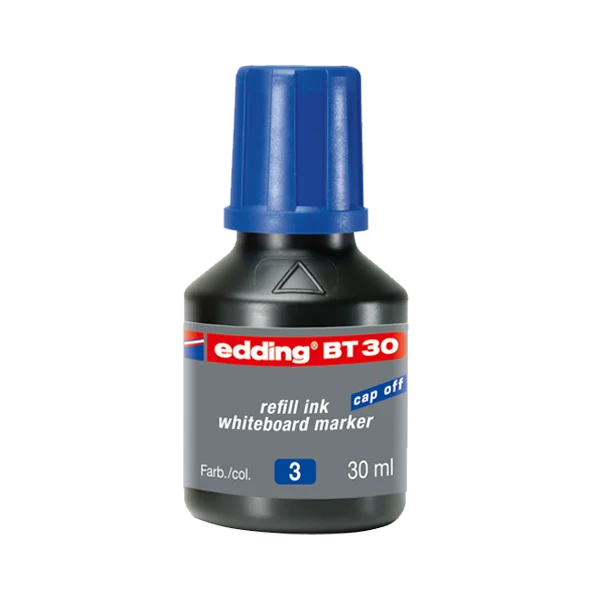 Edding Tahta Kalem Mürekkebi Damlalıklı 30 ML Mavi BT30