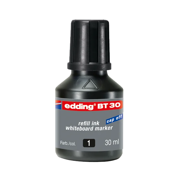 Edding Tahta Kalem Mürekkebi Damlalıklı 30 ML Siyah BT30