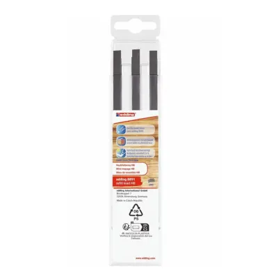 Edding 8891-K6HB Mekanik Marangoz Kalemi Yedek Uç HB 6Lı Set