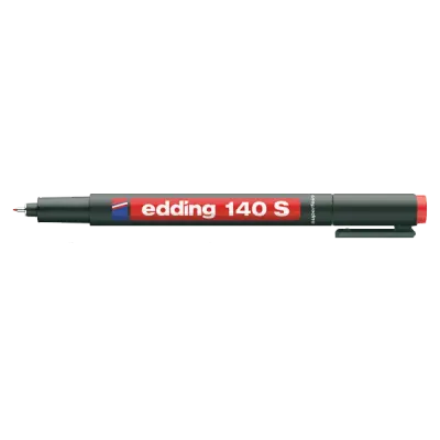 Edding Asetat Kalemi Permanent S Seri 0.3 MM Kırmızı 140 S