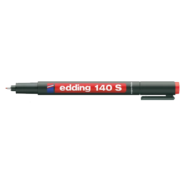 Edding Asetat Kalemi Permanent S Seri 0.3 MM Kırmızı 140 S