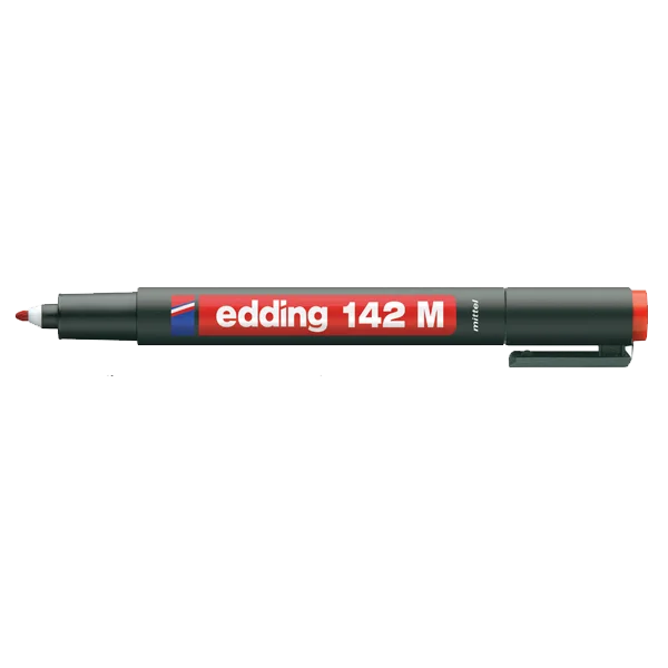 Edding Asetat Kalemi Permanent M Seri 1 MM Kırmızı 142 M