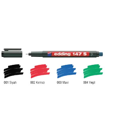 Edding Asetat Kalemi Permanent S Seri 0.3 MM Yeşil 147 S
