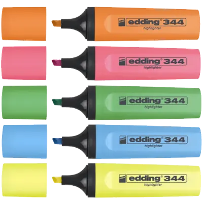 Edding Fosforlu Kalem Karışık Renk 5 Lİ 344