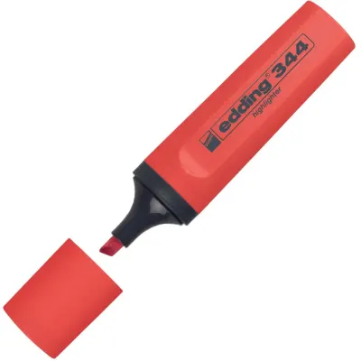 Edding Fosforlu Kalem Kırmızı 344