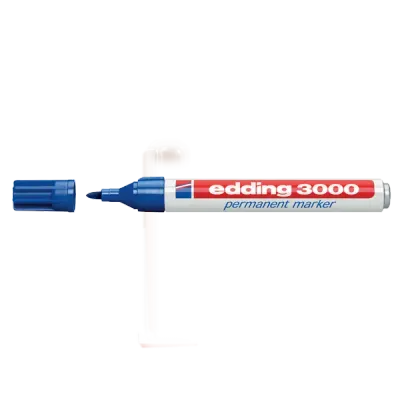 Edding Markör Permanent Yuvarlak Uçlu 1.5-3 MM Mavi 3000