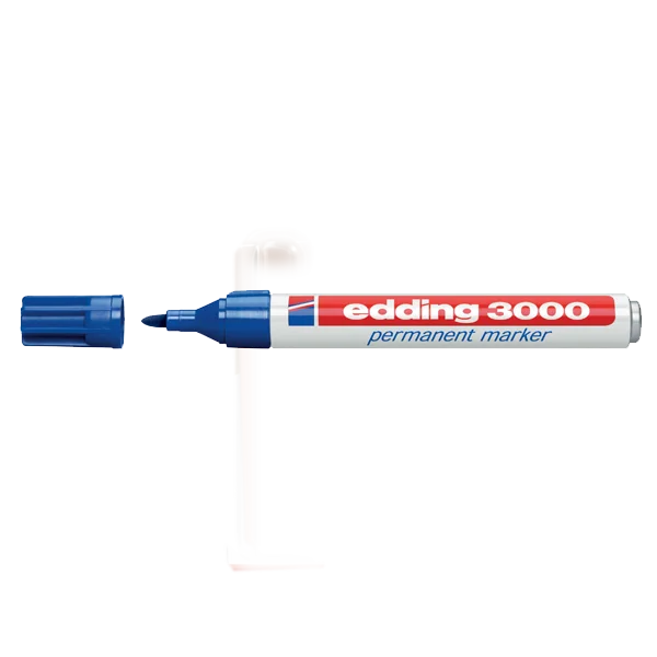 Edding Markör Permanent Yuvarlak Uçlu 1.5-3 MM Mavi 3000