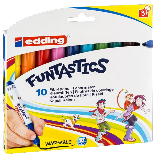 Edding Keçeli Kalem Kalın Funtastıcs 10 LU Set ED14K1099