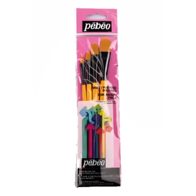 Pebeo Fırça Seti Kedi Dili No:1/4-3/8-1/2-5/8 4 LÜ SET-11