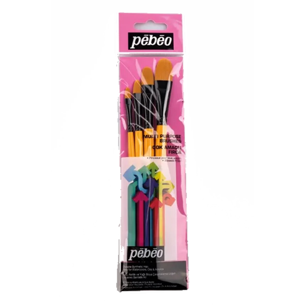 Pebeo Fırça Seti Kedi Dili No:1/4-3/8-1/2-5/8 4 LÜ SET-11