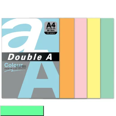 Double A Renkli Kağıt 100 LÜ A4 80 GR Pastel Lagoon