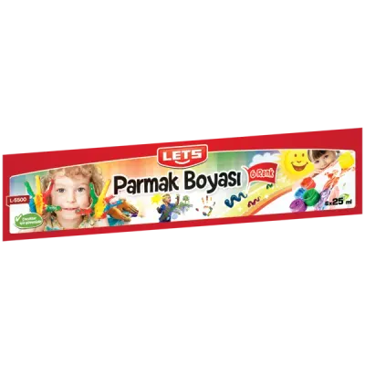 Lets Parmak Boyası 25 ML 6 LI L-5500