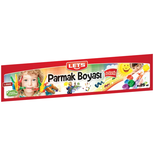 Lets Parmak Boyası 25 ML 6 LI L-5500
