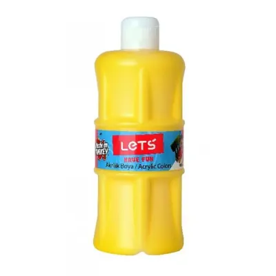 Lets Akrilik Boya 500 ML Sarı L-5301