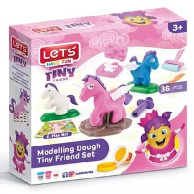 Lets Oyun Hamuru Tiny Minik Arkadaşım Seti 75 GR 36 Parça L8494