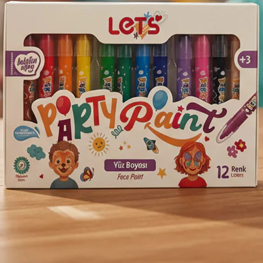 Lets Yüz Boyası 12 Renk Party Paint L06001
