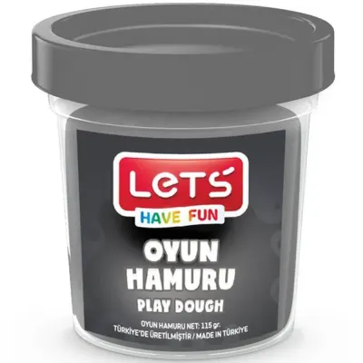Lets Oyun Hamuru Tek Renk Gri 110 GR L8440-13