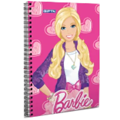 Gıpta Not Defteri Spiralli Karton Kapak ( 36 Lı Stand ) A6 Barbie 5516
