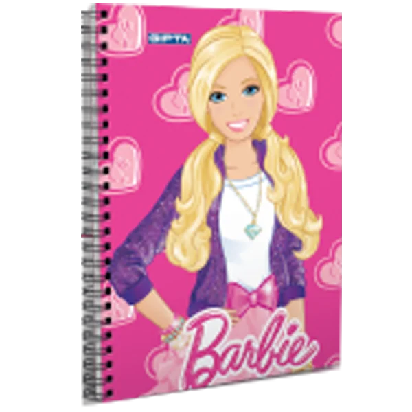 Gıpta Not Defteri Spiralli Karton Kapak ( 36 Lı Stand ) A6 Barbie 5516