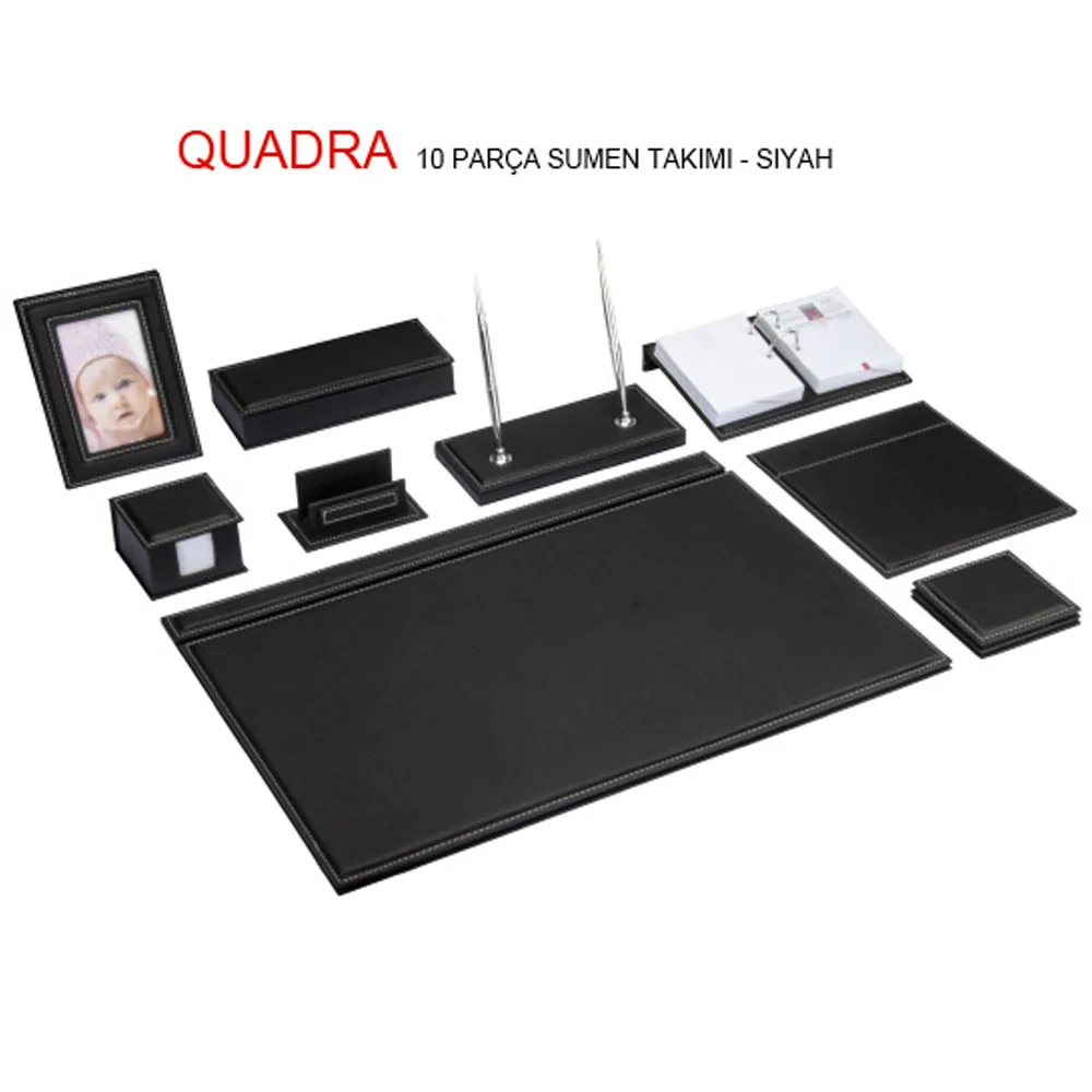 Gıpta Sümen Takımı 10 Parça Quadra Siyah 7516