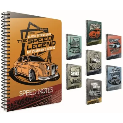 Gıpta Speed Notes SpiralliKarton Kapak Defter A4 80 YP Çiz.