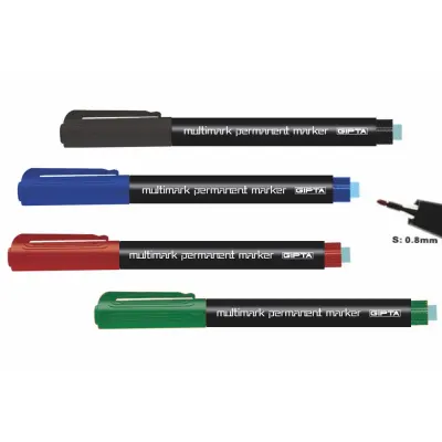 Gıpta Asetat Kalemi Permanent Marker S Seri Kırmızı F1542