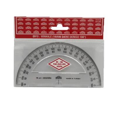 Hatas Minkale Plastik 180 Derece 15 CM 0910