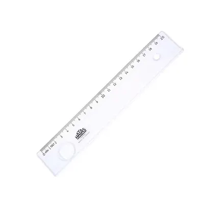 Hatas Mercekli Geniş Büro Cetveli 20 Cm 00151