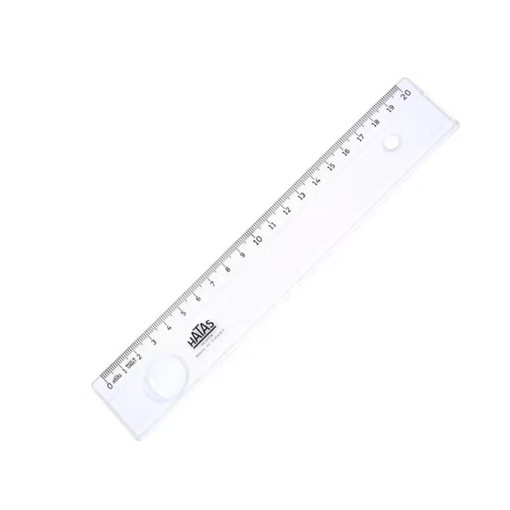 Hatas Mercekli Geniş Büro Cetveli 20 Cm 00151