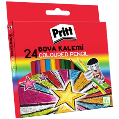 Pritt Kuru Boya Karton Kutu Tam Boy 24 Renk 1221351