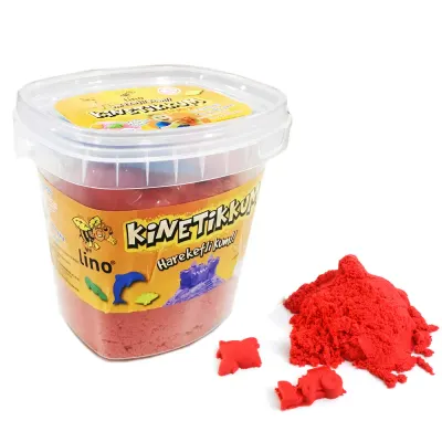 Lino Kinetik Kum Kovalı 500 GR 3 LÜ Kalıp Kırmızı LN-500KR