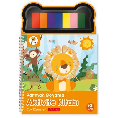 Lino Parmak Boyama Aktivite Kitabı Anımal Lp-600