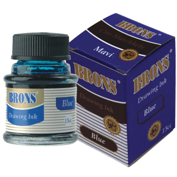 Brons Çini Mürekkebi 20 CC Siyah BR-317