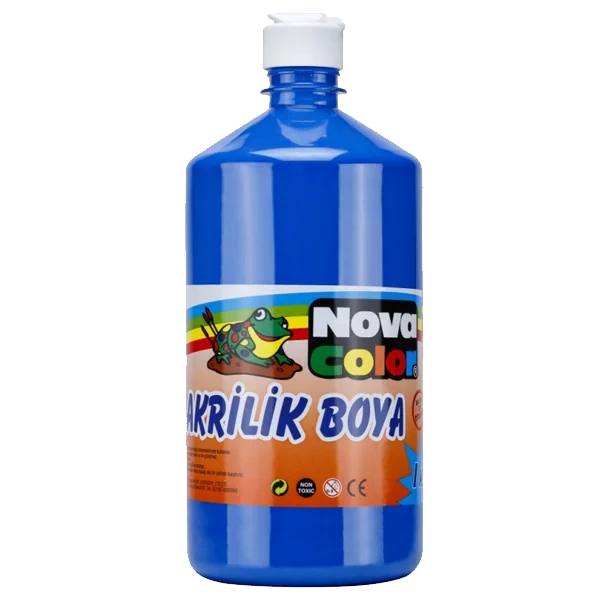 Nova Color Akrilik Boya 1 KG Mavi NC-223