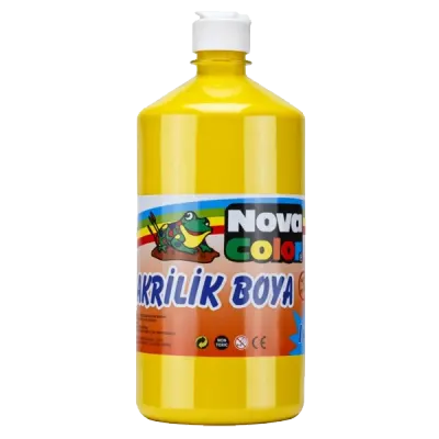 Nova Color Akrilik Boya 1 KG Sarı NC-221