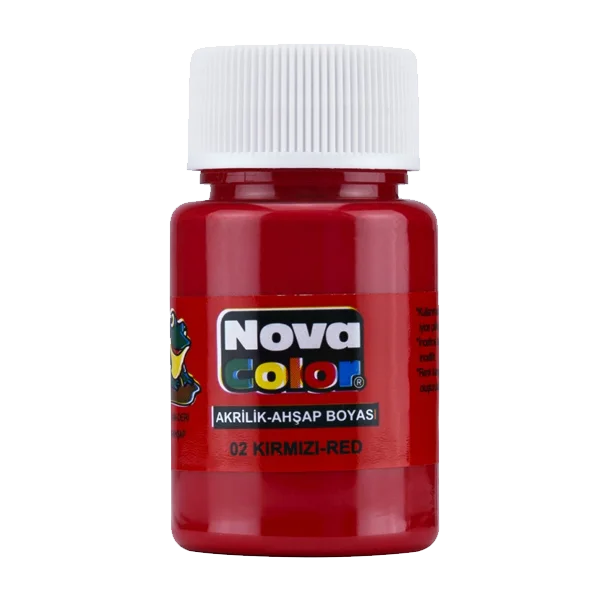 Nova Color Akrilik Boya Şişe 30 CC Kırmızı
 NC-170