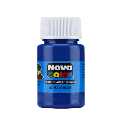 Nova Color Akrilik Boya Şişe 30 CC Mavi NC-171