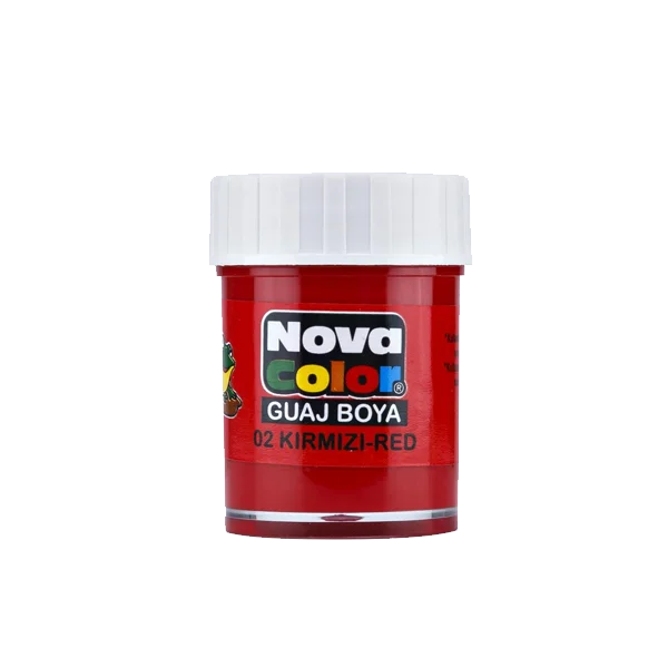 Nova Color Guaj Boya Şişe 12 Lİ Kırmızı NC-104