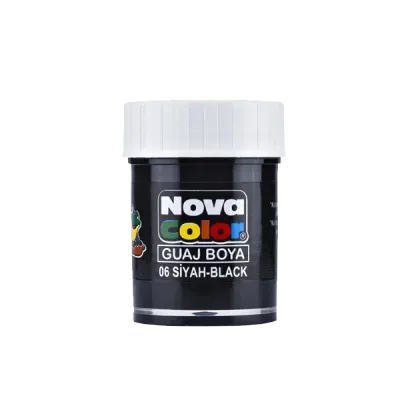 Nova Color Guaj Boya Şişe 12 Lİ Siyah NC-108