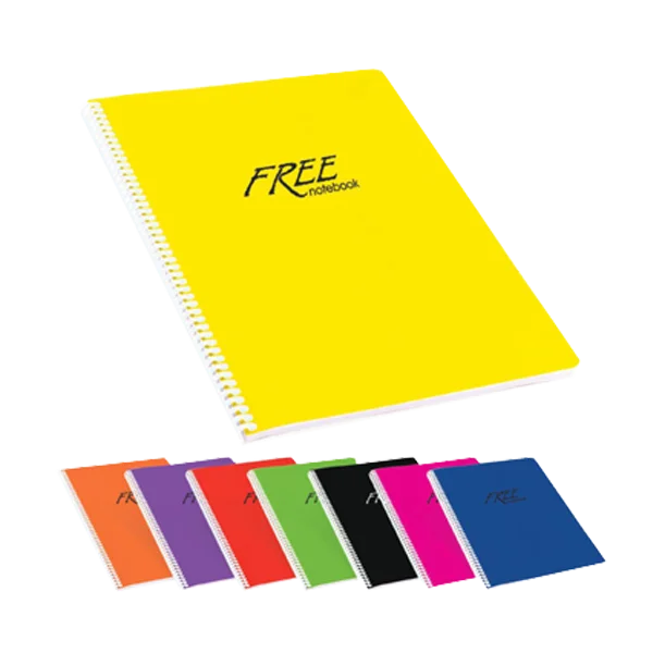 Keskin Color Spiralli Defter Free Plastik Kapak Çizgili 120 YP A4 320451-99