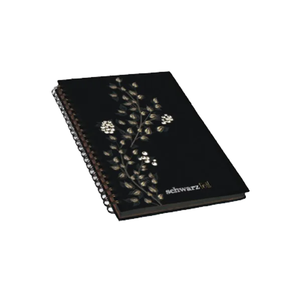 Keskin Color Spiralli Defter Schwarz Foil Sert Kapaklı 60 YP 14x20 60 YP 410110-99