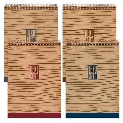 Keskin Color Bloknot Dekokraft Spiralli A4 100 YP Düz 144000-99