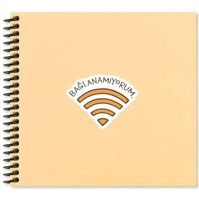 Keskin Color Sticker Defter Hisli Şeyler 16x15 50 YP Çizgili Stickerli Defter Bağlanamıyorum